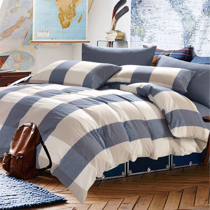 HST 3PCS Ultra Soft Plaid Patterned Duvet Cover Sets Fashion - 10 Patterns gallery