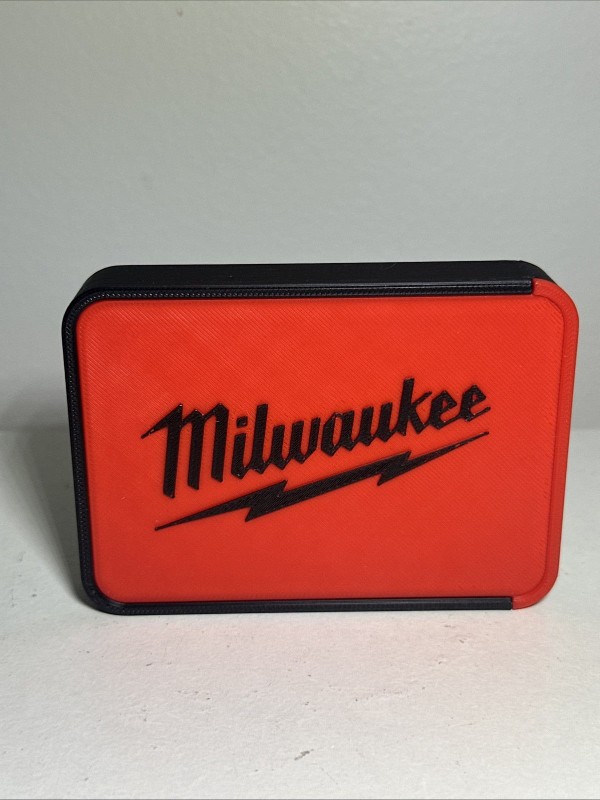 Milwaukee Container Red / Black – Slide Top Storage Box 3D Printed 4” X 3” gallery