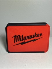 Milwaukee Container Red / Black – Slide Top Storage Box 3D Printed 4” X 3”