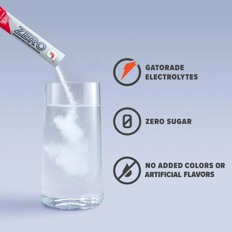 GATORADE G ZERO POWDER, Orange SUGAR FREE Packets 10 Single Packets QUICK STICKS gallery
