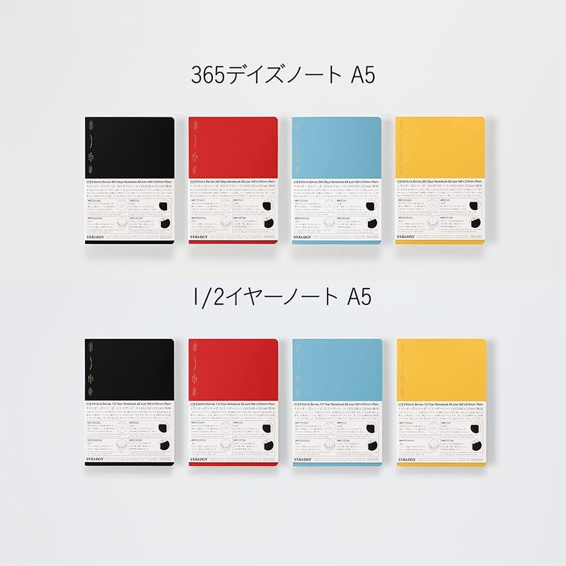ニトムズ(Nitoms) Nitoms Stalogy Notebook 365 Days Notebook A5 Plain Red S4140 gallery
