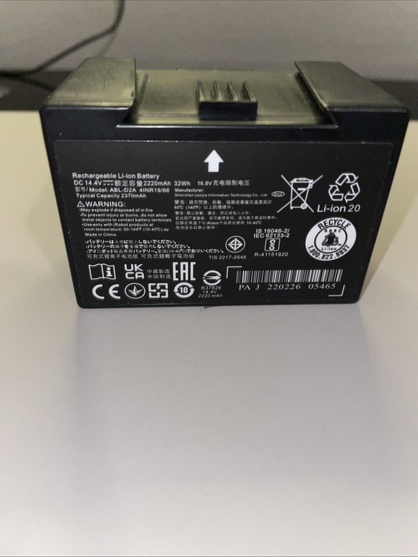 ABL-D2A 2220mAh 14.4V Replacement Battery，for Combo J5 I5 J7+ J9+ Series Robots, gallery