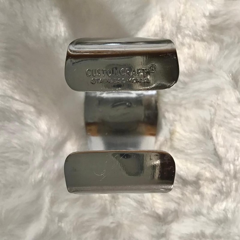 Custom Craft Monogrammed "W" Napkin Rings Stainless Steel (8) & Napkins Classic gallery