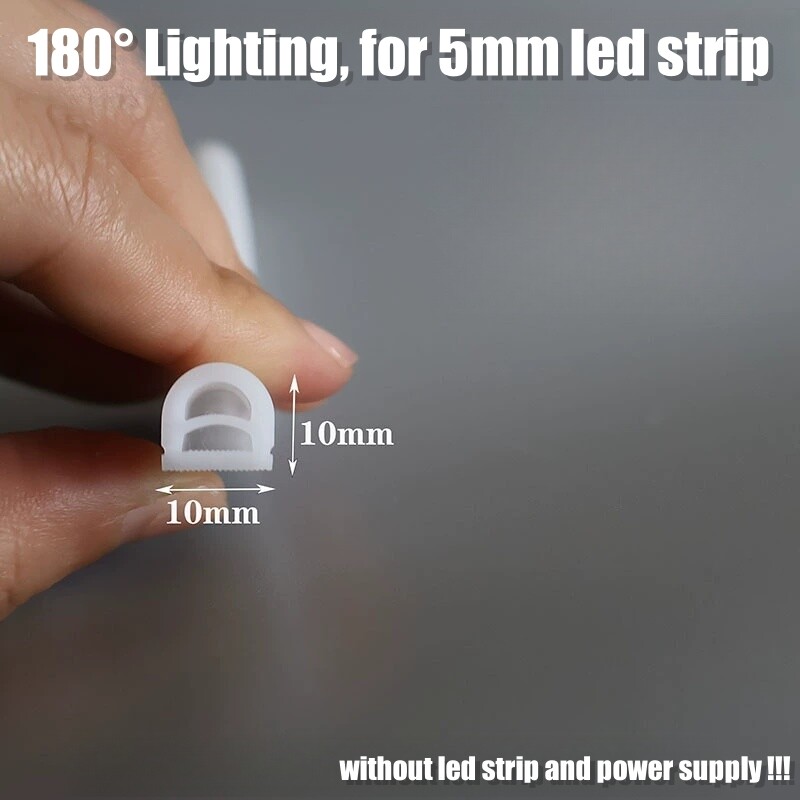Round 360° Silicone Waterproof Tube Designed for COB PCB LED Light Strips gallery