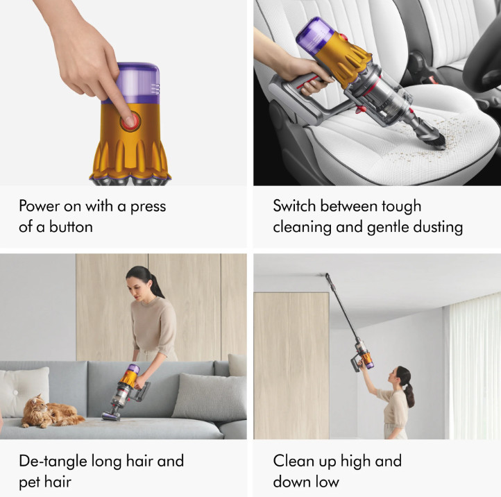 Dyson V12 Detect Slim Vacuum Cleaner with Laser & Accessories gallery