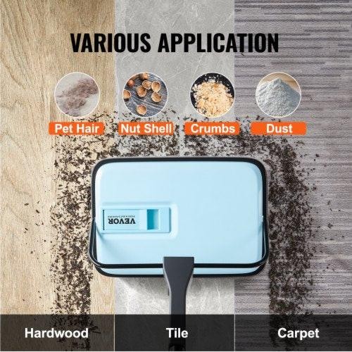 Carpet Sweeper Manual Floor Sweeper with 300 ml Dustbin Capacity Easy to Empty gallery