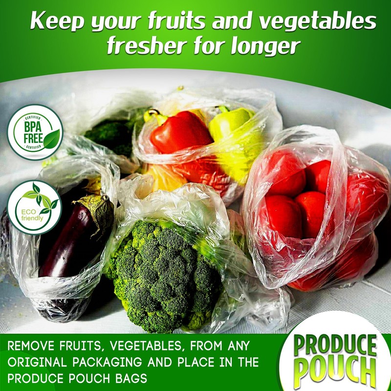 30Pack 15M, 15L Extend Shelf Life, Reusable Produce Bags For Refrigerator, K... gallery