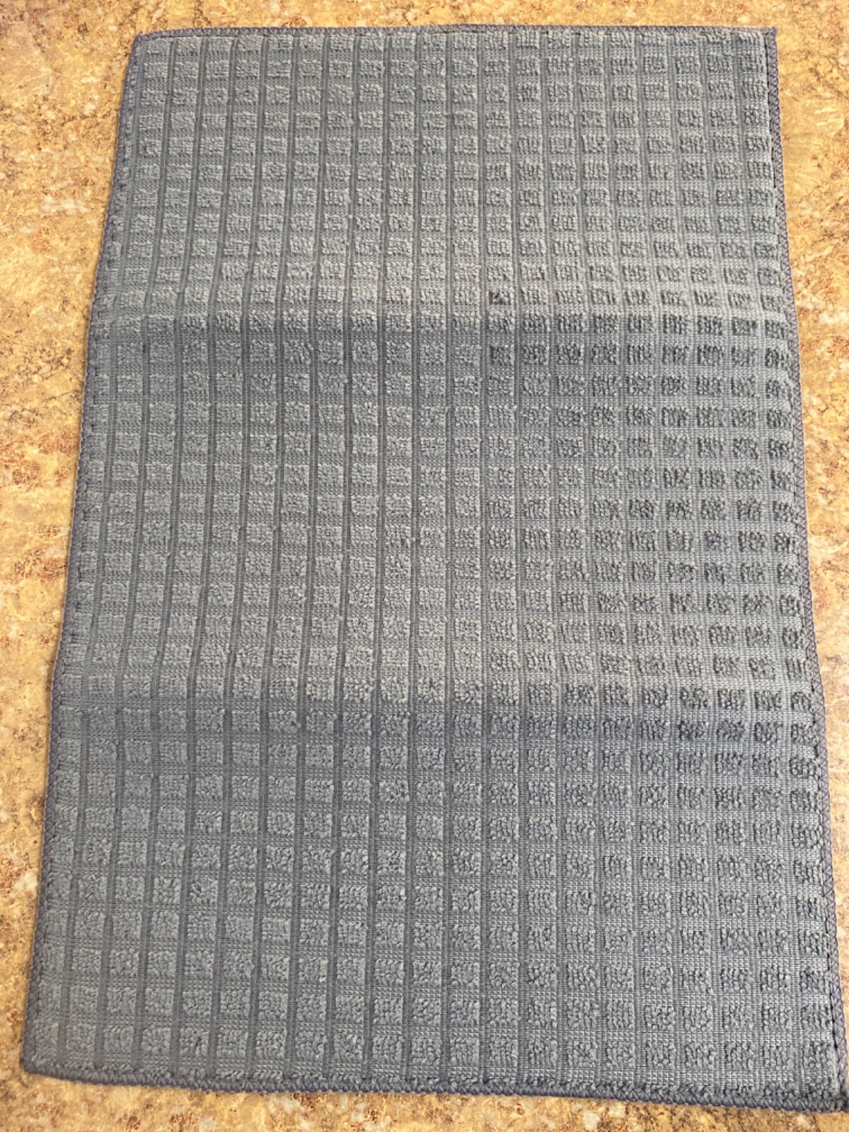 Absorbent Microfiber Windowpane Dish Drying Mat Black Blue Brown Gray Red 12x18" gallery