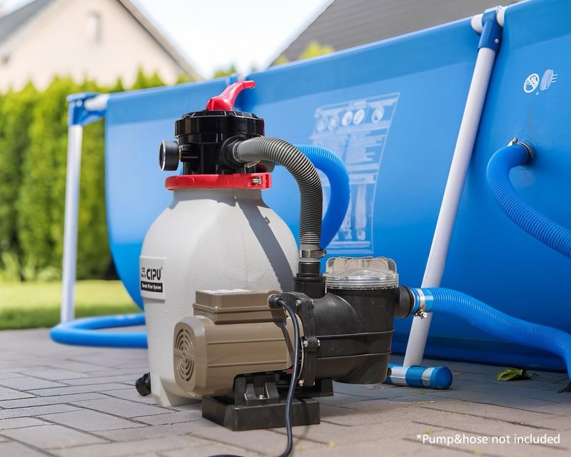 CIPU 12inch Sand Filter Pump System for Above Ground Pools 1/3 HP gallery