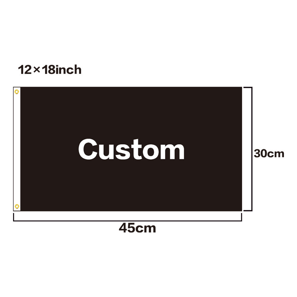 Custom Flag Banner With Various Sizes Patterns Back to Back Printing Polyester