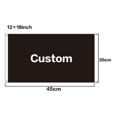 Custom Flag Banner With Various Sizes Patterns Back to Back Printing Polyester
