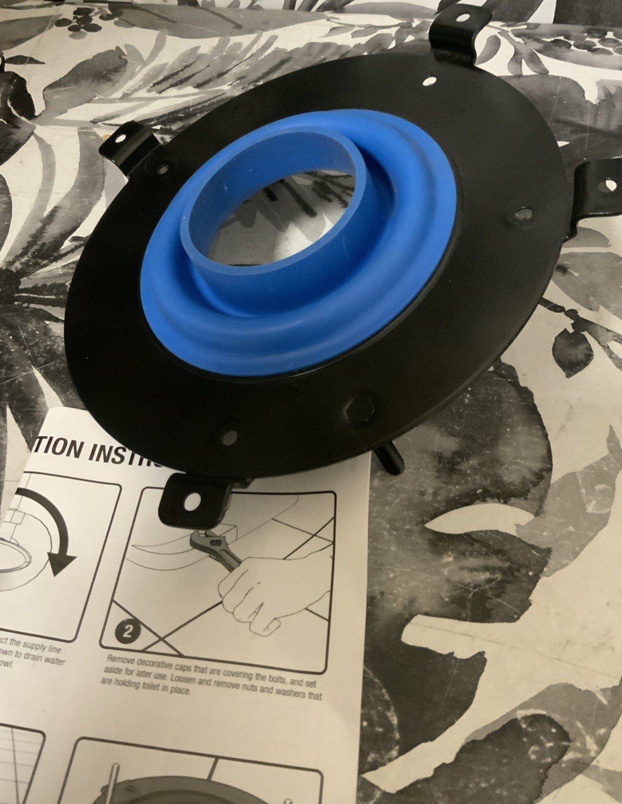➿ Danco Hydroseat Toilet Flange Fixer Black/blue 🆕 No Box gallery