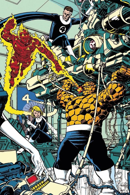 Comic Books Heroes 4 Fantastic Four glossy Poster print 16"x24" home decor gallery