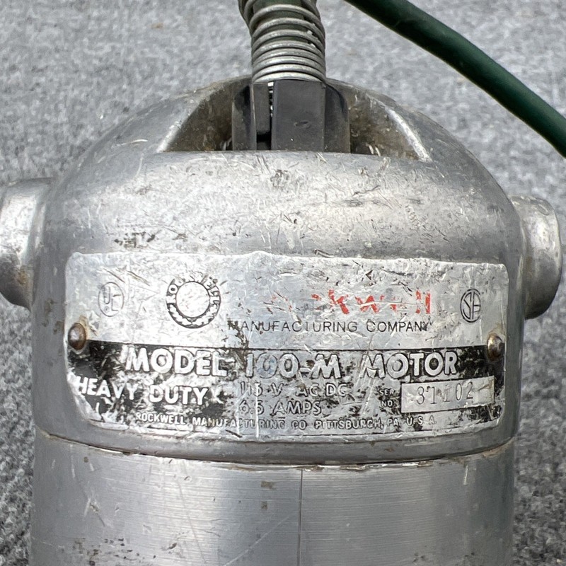 Rockwell Model 100-M Router Motor Only Used gallery
