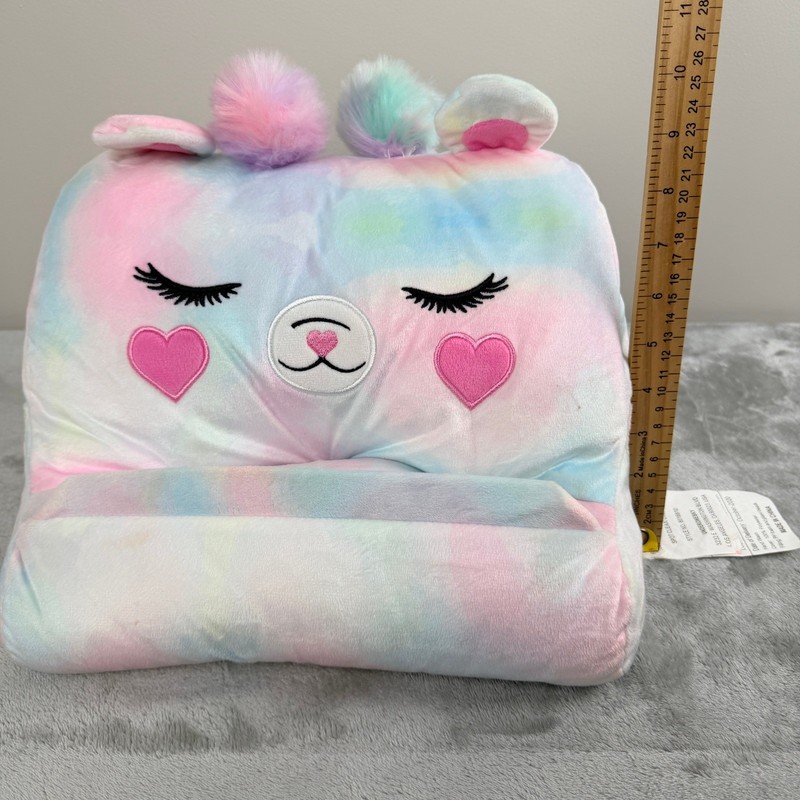Under One Sky Llama Tablet Stand Plush Pillow Pastel Tie Dye Heart Eyes 8016810 gallery