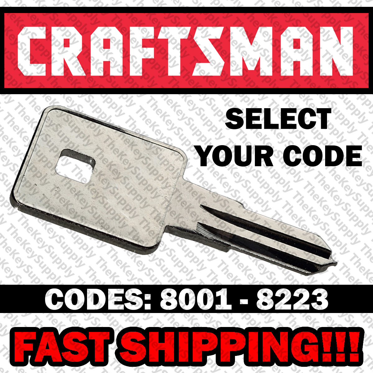 Craftsman 8172 Precut Replacement Toolbox Key llave gallery