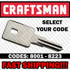 Craftsman 8172 Precut Replacement Toolbox Key llave