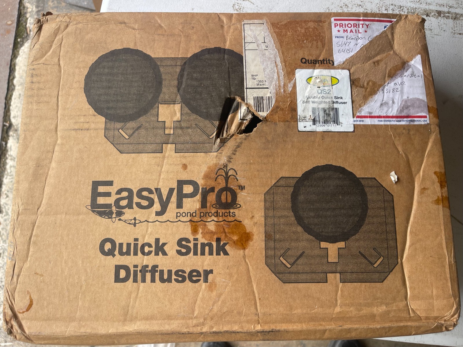 EasyPro QS2 Quick Sink Self Weighted Double Membrane Pond Lake Air Diffuser New gallery