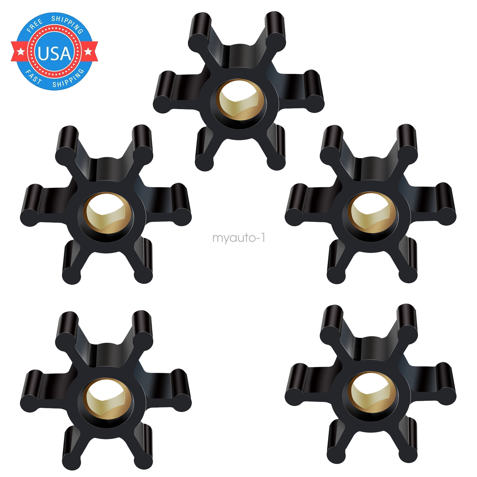 5 pack Impeller for Utility Water Transfer Pump Fits 1/10th HP & 1/12th HP gallery
