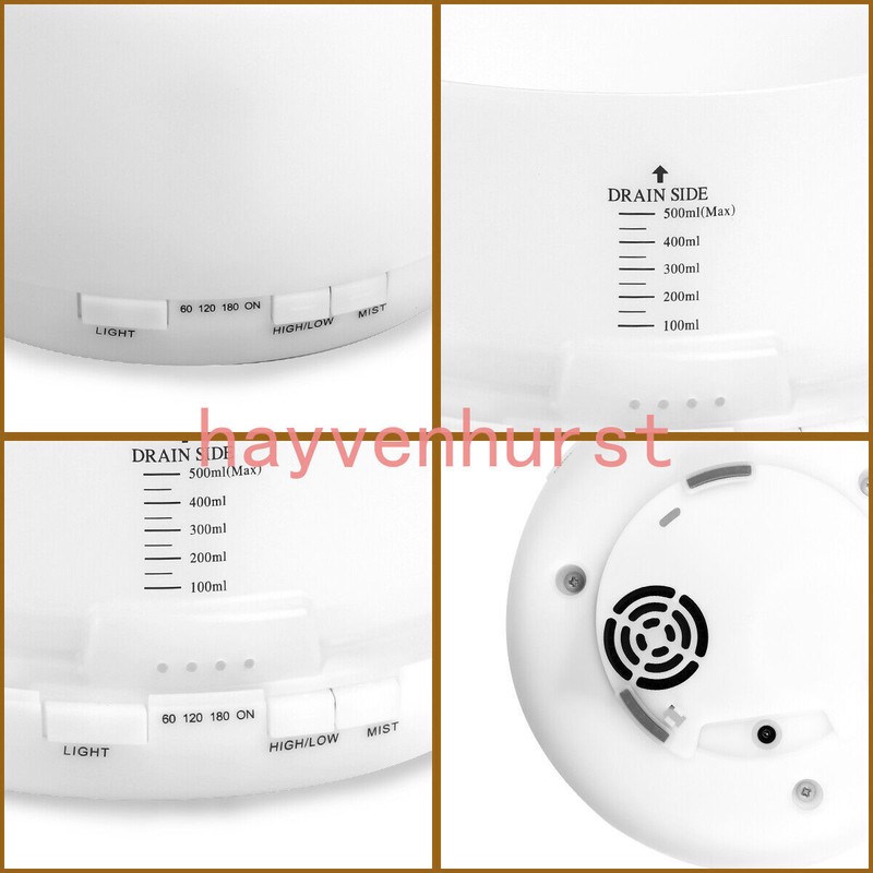 500ML Aroma Air 7 LED Essential Oil Diffuser Ultrasonic Aromatherapy Humidifier gallery