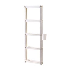 Multi-Layer Storage Shelf with Hanging Basket and Universal Wheels for Kitchen