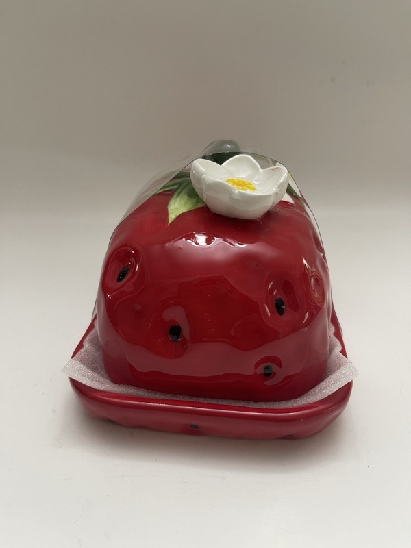 The Strawberry Collection By CornerRuby Butter Dish Hand wash Only gallery
