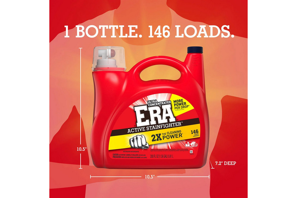 Era Active Stainfighter Liquid Laundry Detergent 200oz - 146 Loads gallery