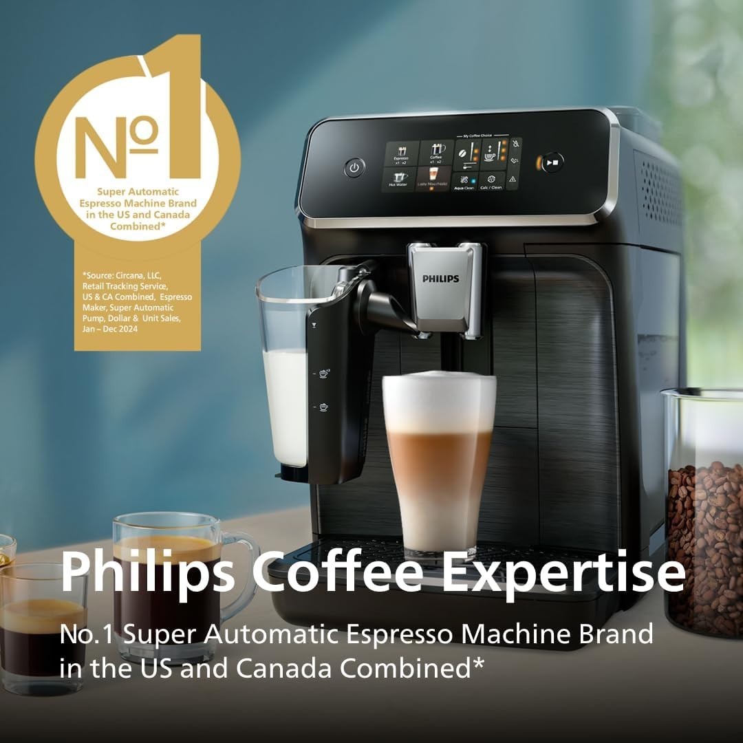 Philips 3300 Series Fully Automatic Espresso Machine with LatteGo Milk System gallery