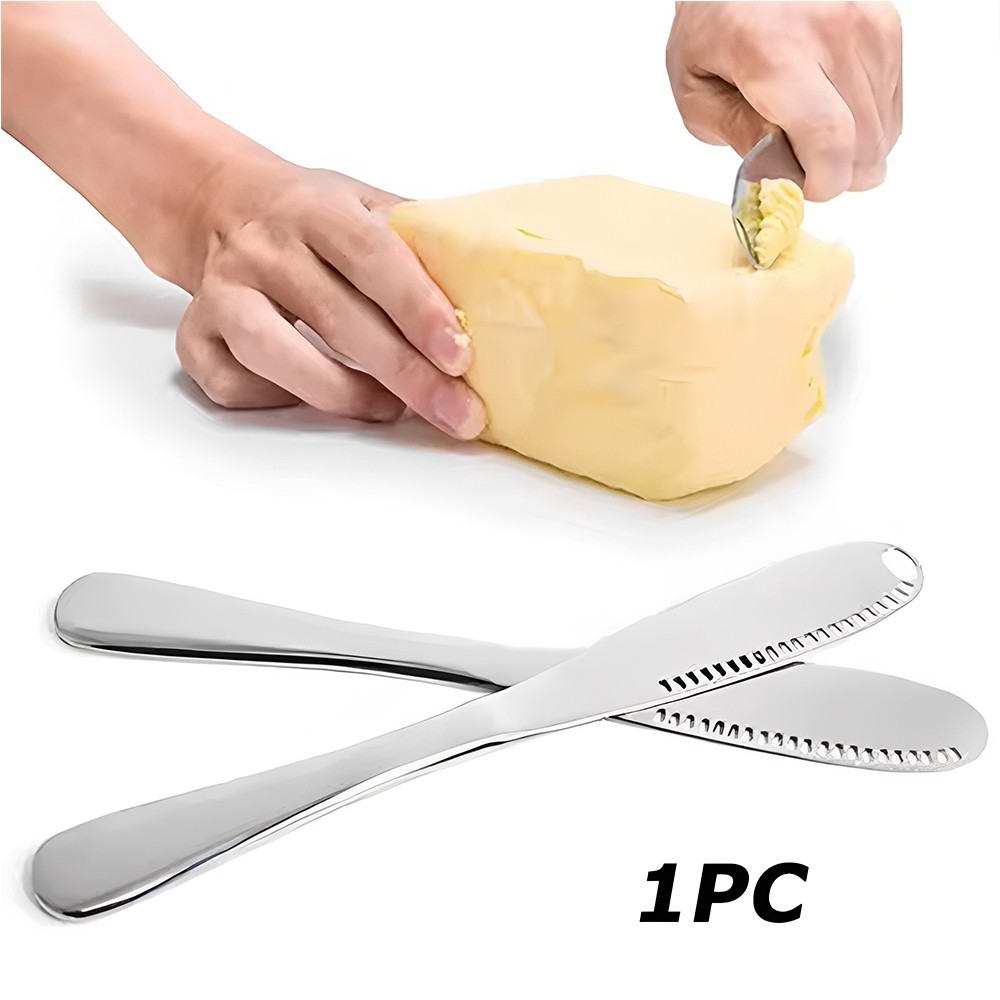 1PC Butter Blade Cheese Knife Stainless Steel Butter Knife Butter Spreader Knife gallery