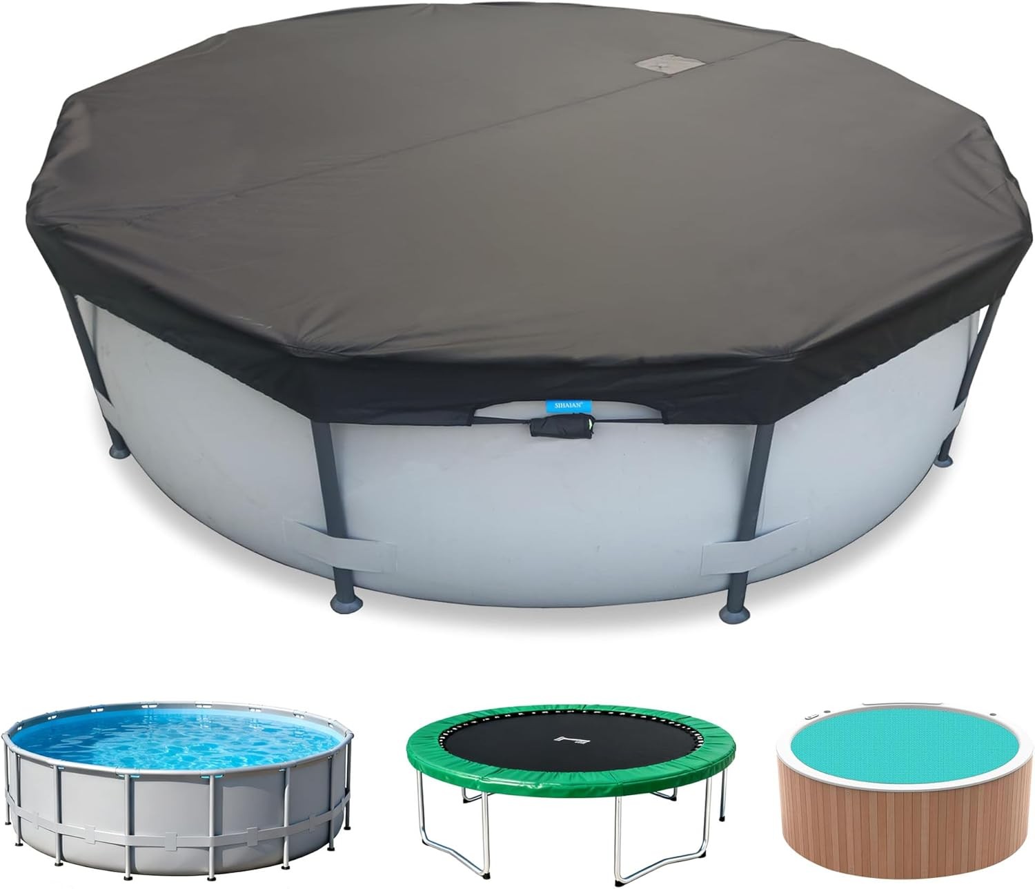 10 Ft Winter Pool Cover Above Ground Pool Cover, Easy Installation Round Pool gallery