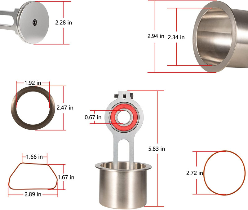KK-4835 Compressor Piston Kit Connecting Rod Replacement Kit W/Piston Bearing fo gallery