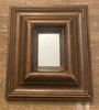 VTG Small Rectangular Wood Frame 5.25” X 6” X 1.25” Mirror 2” X 2.75” gallery