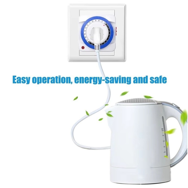 24Hours Timer Switch Plug in Mechanical Grounded Programmable Switch Socket gallery