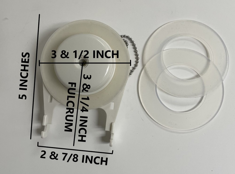 NuFlush Flapper for NuFlush Champion 4 Toilet Valve with 2 Extra Silicone Seals