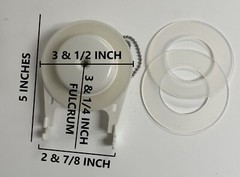 NuFlush Flapper for NuFlush Champion 4 Toilet Valve with 2 Extra Silicone Seals