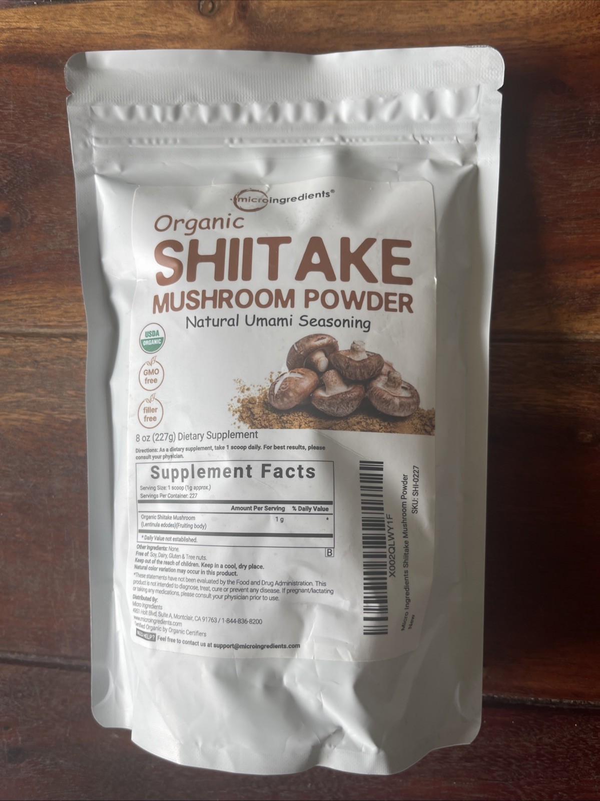 Micro Ingredients Organic Shiitake Mushrooms Powder, 8 oz, GMO Free, Filler Free gallery