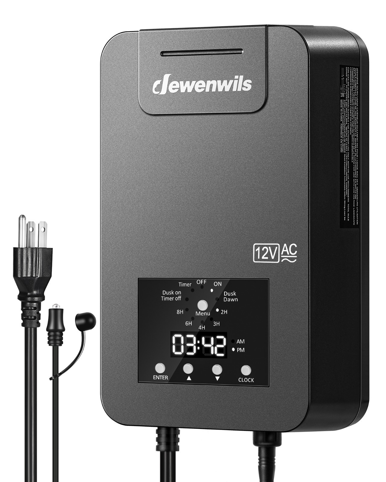 DEWENWILS 200W Low Voltage Landscape Transformer with Photocell & Timer, 12V/14V gallery