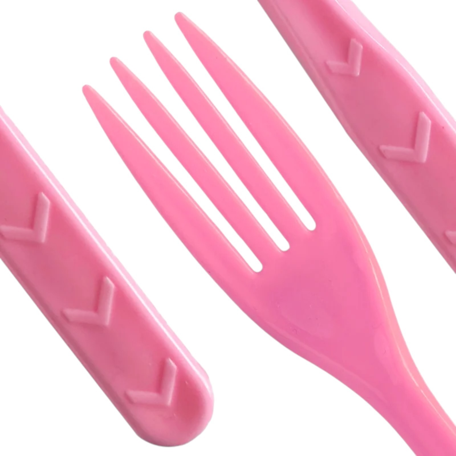 Reusable Plastic Cutlery (18.5cm) - Strong & Durable in Knifes Forks Spoons Mix gallery