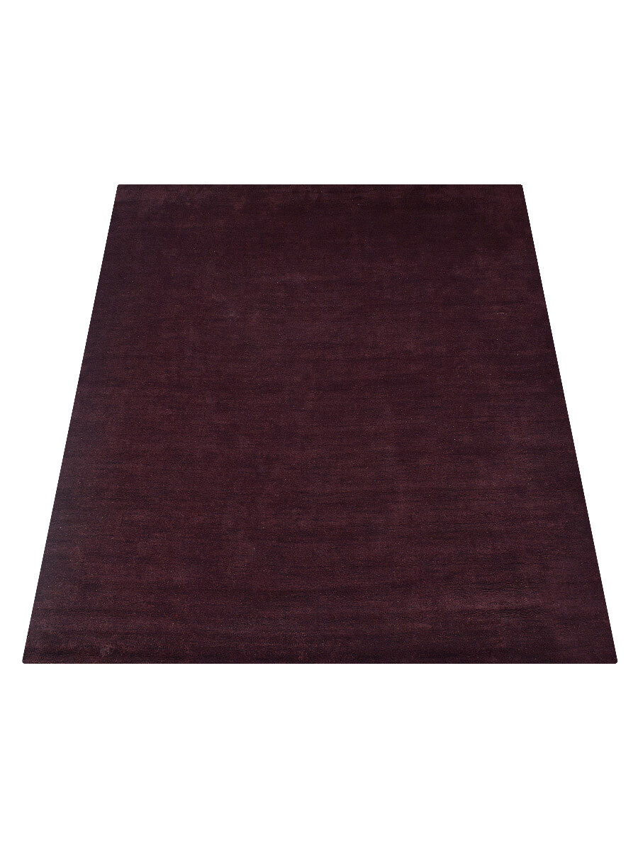 Eco-Friendly Hand Knotted Loom Silk Mix Area Rug Solid Brown BBH Homes BBLSM111 gallery