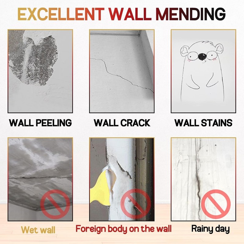 Drywall Patch Repair Kit with Scraper, Wall Spackle Repair Paste, Wall Mendin... gallery