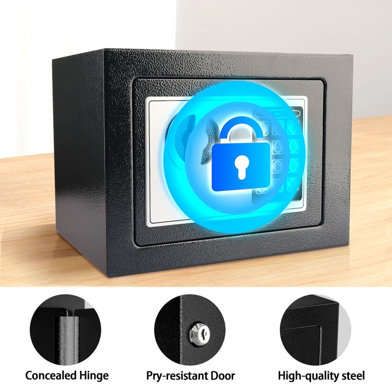Digital Electronic Safe Box Keypad Lock Security Home Office Cash Jewelry Gun US gallery