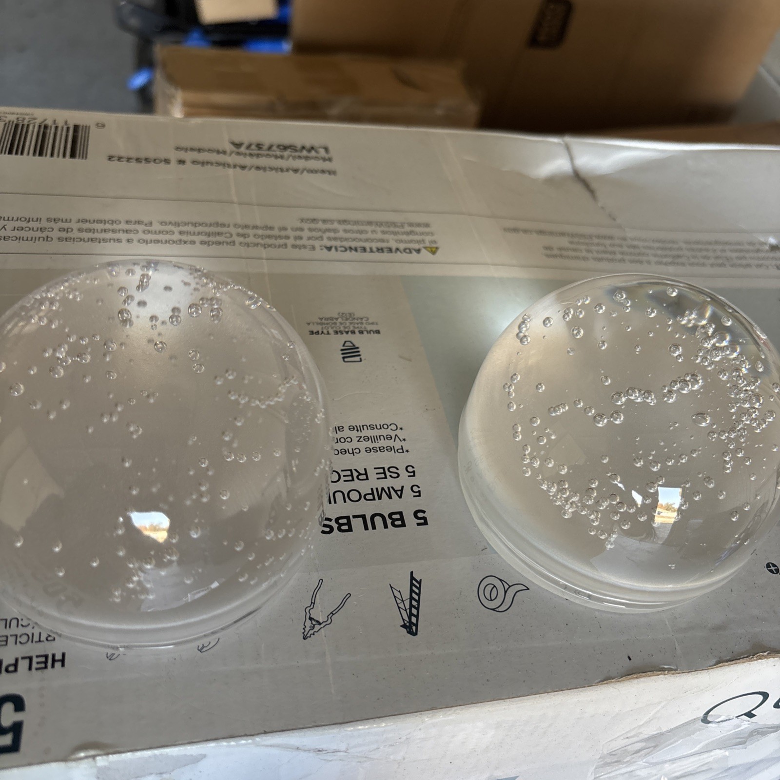 Artika Oracle Vanity Bubble Glass Shade Replacement For Model VAN4-OR5C-HD2CR gallery