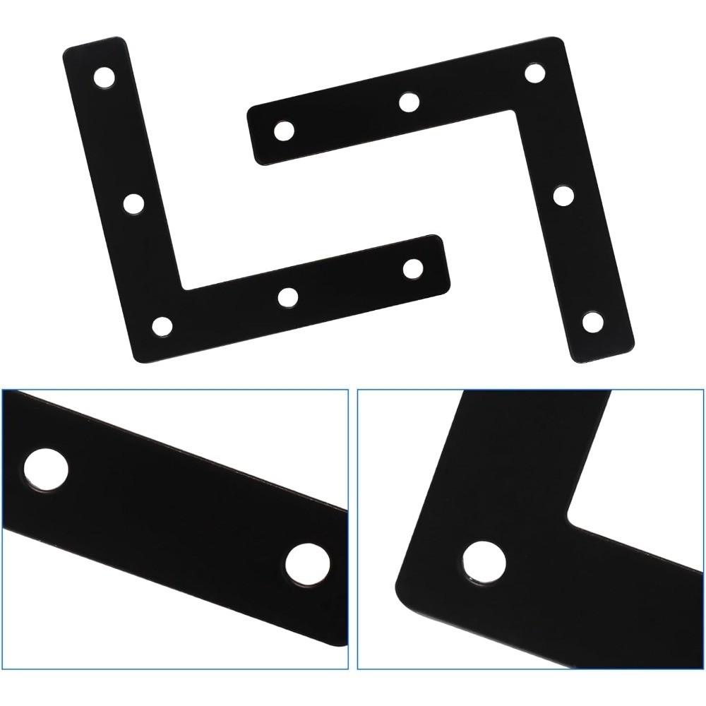 10 Pcs 3x3 Inch L Bracket Corner Brace Flat Iron Metal L Shaped Right Angle gallery