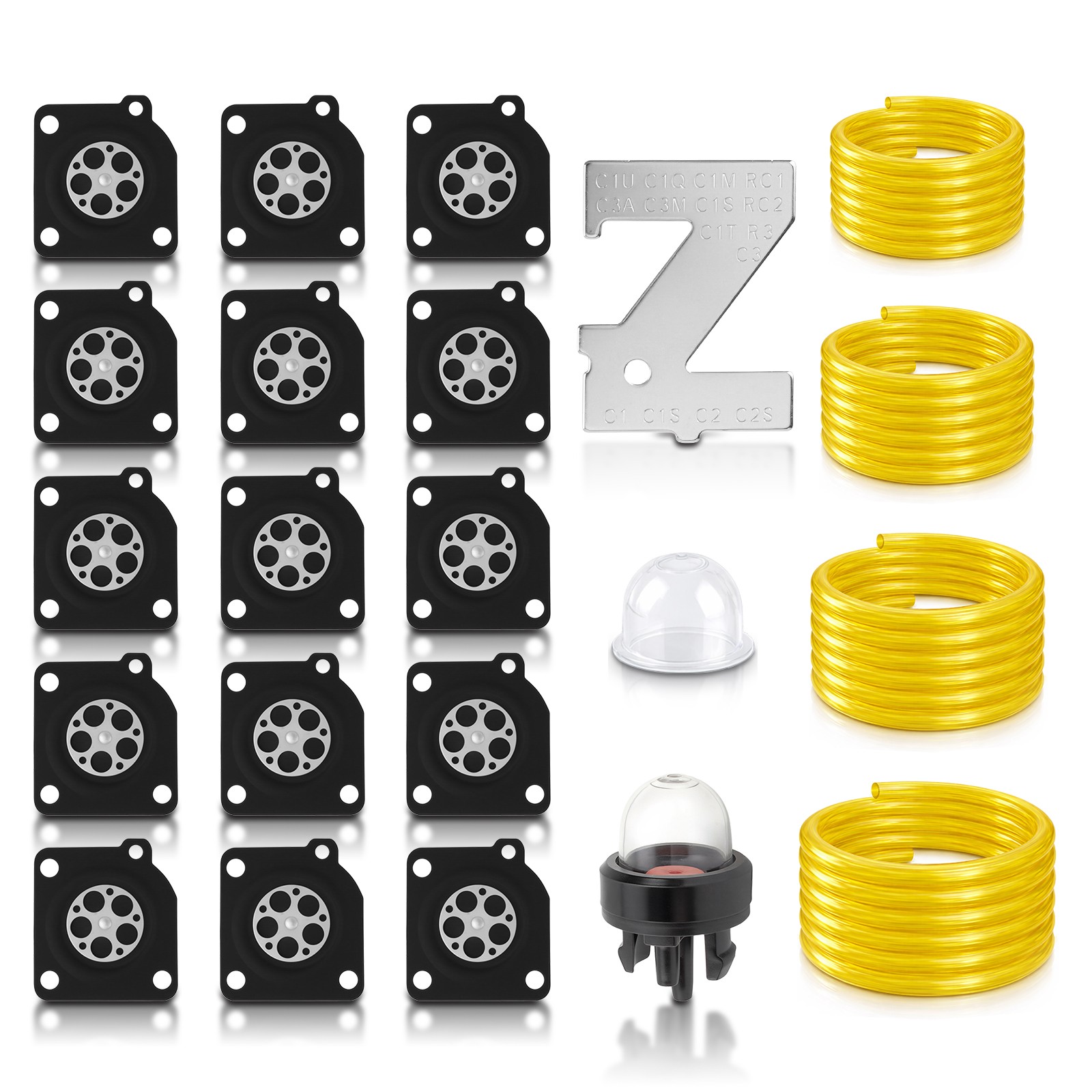15x Carburetor Metering Diaphragm Repair Kit for Zama C1U Carb A015010 615-097 gallery