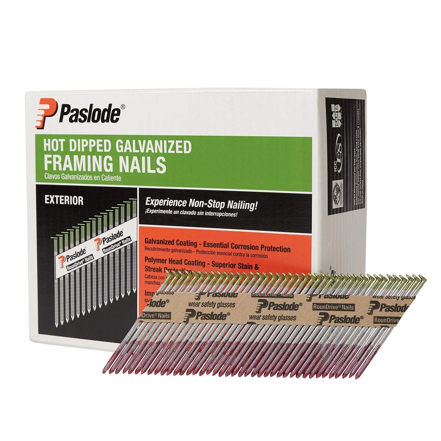 Paslode Hot Dipped Galavanized Framing Nails - 650385 - HDG 30 Degree Round H... gallery