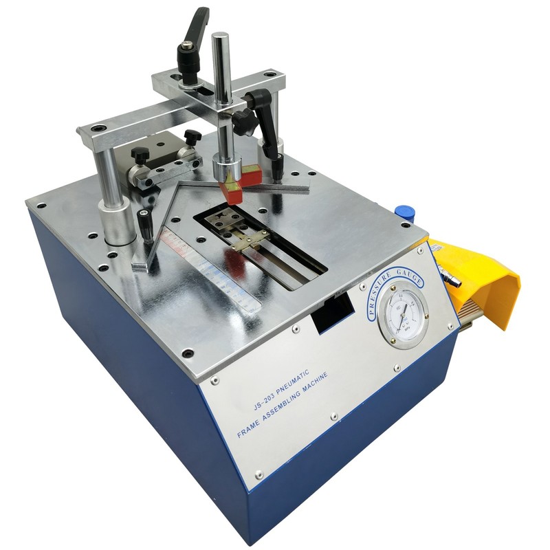 Pneumatic Frame Nailer Angle Machine for Wood /Density Board/Plastic Strip/PVC gallery