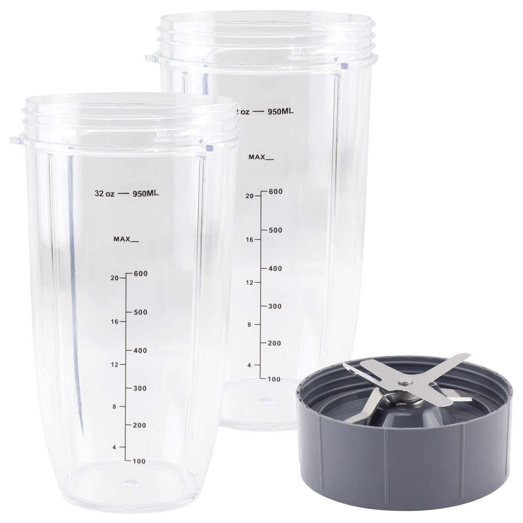 2 Pack 32 oz Cup and Extractor Blade for NutriBullet NB-101B NB-101S NB-201 gallery