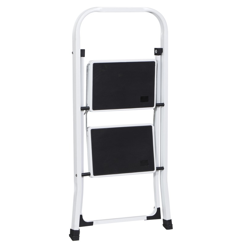 2 Step Ladder Folding Step Stool with Wide Anti-Slip Pedal Convenient Handgrip gallery
