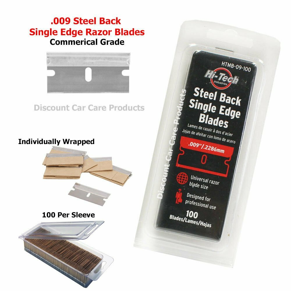 Single Edge Razor Blades 100 Pack Heavy Duty Commercial Grade .009 Thickness gallery