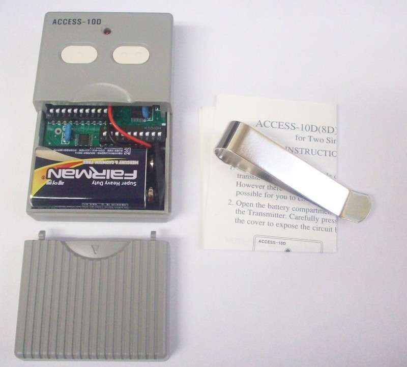 NEW Access-10D Garage Gate Door 2 Buttons Remote Control Opener 10 Pins Digits gallery